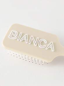 1pc Personalized Name Engraved Anti-Static Solid Color Hair Comb, Gift For Her, Mom, Bridesmaid, Birthday, Party, Anniversary Christmas Beauty Accessories - Multicolor - View 7