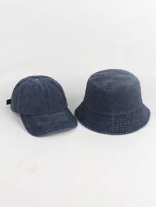 1pc Unisex Adjustable Vintage Bucket Hat, Versatile For Everyday, Travel, Outdoor, Casual, Cycling, Sightseeing, Suitable For Couple - Washed Bucket Hat - View 10