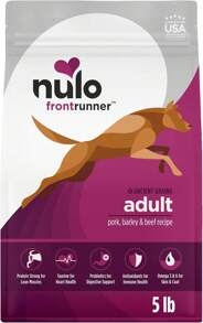Nulo Frontrunner Ancient Grains High-Protein Dog Food, Beef, Barley, &Amp; Lamb Recipe- Natural Dry Dog Food With Probiotics, Grain-Inclusive Kibble For Adult Dogs, 25 Lb Bag - Pork Barley Beef - 查看 9