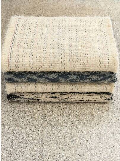 Kit 2 Tapete Artesanal  Grosso Algodão Boho Macio 40x60 Luxo 100% Algodão