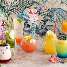 400Pcs Large Plastic Bottle Straws, Individual Rolls Of Large Bottle Straws, Free Individually Wrapped Disposable Straws, A Tea Bottle Cutlet Disposable Festive Gift Straw, Ideal Tools For Catering Preparation - 400Pcs - 查看 8