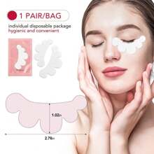 100 Paar Augenpolster, fusselfreie Gel-Patches für Wimpernverlängerungen im Schönheitssalon, Hydrogel Augenmaske Make-up Werkzeug