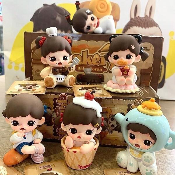 Mini Series Blind Box Cute Figurine Decor, Mei Bao Bakery 2nd Generation