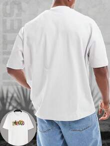 Men's Cotton T-Shirts: Viva Mexico Design | Ideal For Fans Of Mexican Culture | 180gsm, 100% Cotton, Office/Gym Shirt, Y2K Nice Blouses - 白色的 - 查看 2