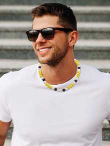 1 件男士运动棒球串珠项链，适合女士运动员 Bling Ice Collection 棒球项链，送给父子家人的圣诞节情人节礼物 - Beaded necklace - 查看 11