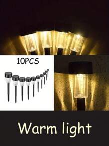 Solar Powered Lawn Lights, Outdoor Solar Lights, Solar Pathway Lights Outdoor, Outdoor Solar Lawn Lights, Solar Mini In-Ground Lights, Solar Yard Lights, Solar Powered Landscape Garden Lights For Pathway, Courtyards, Gardens, Villas, Driveways, Lawn, Yard, Path, Christmas Decorations, Yard Decorations, Garden Decorations.