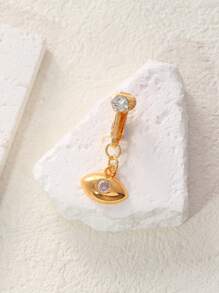 1 件假肚脐蝴蝶吊坠，非真穿孔，夹式肚脐珠宝礼物，适合女性 - 眼睛 - 查看 8