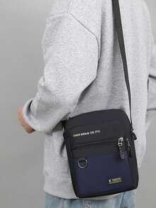 时尚休闲男士斜挎包，配有多层牛津布钱包，男士包袋，单肩包/侧包，节日必备 - 彩色 - 查看 8