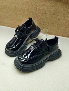 1 Pair Casual Leather Shoes, Versatile Spring New Arrivals