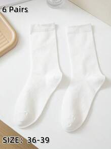 1/4/6 Pairs Women's Comfortable Soft Solid Color Over-The-Knee Socks, Simple Versatile Slouchy Socks With Tassels, Simple Versatile Comfortable Socks (Due To Lighting And Angle During Photography, The Actual Product May Have Slight Color Differences Compared To The Images.), Fall