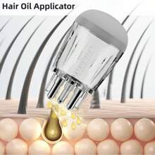 Scalp Applicator Comb,5ML Minoxidil Applicator Tool,Hair Oil Essential Serum Liquid Massager For Hair Growth, Follicle Care Treat Hair Loss Thinning (Transparent)