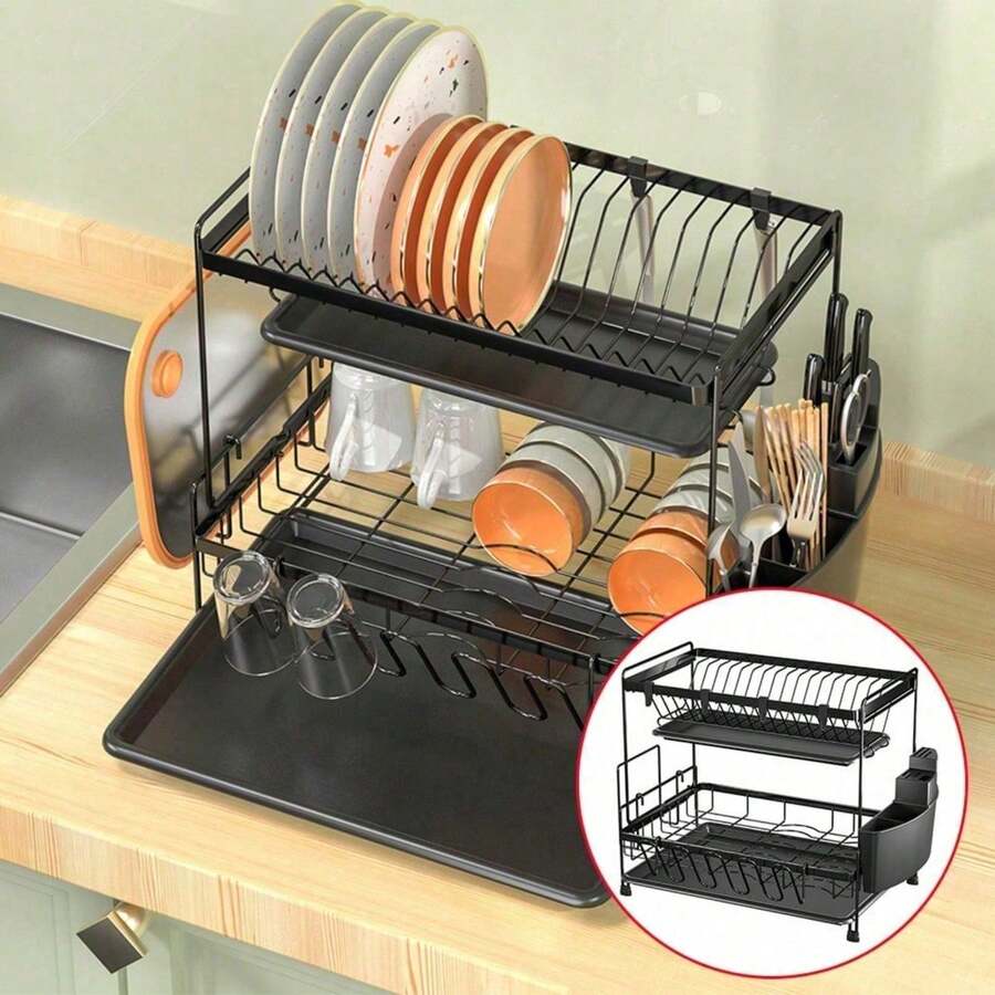 YUNRUX Racks & Holders - Black - View 1