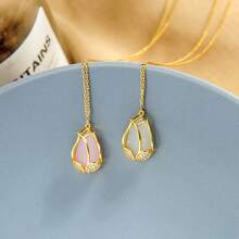 Tulip Dream Crystal Necklace For Women Casual Fashion Collarbone Chain New Noble Elegant Unique Inlaid Diamond Choker - 粉色 - 查看 3