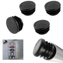 5/8/10个装黑色塑料塞帽，方管家具腿防尘罩，桌椅钢制脚垫保护套 - 黑色 - 查看 6