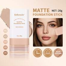 1 件 20 克遮瑕粉底棒，带刷子，平滑轮廓高光哑光液体粉底，适用于日常和节日妆容 - 彩色 - 查看 2