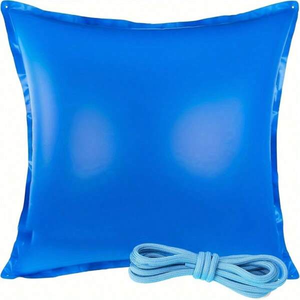 4x4 Ft Pool Air Pillow For Above Ground Pools - Ultra Thick Cold-Resistant Winterizing Kit, Ice Equalizer Pool Cover Air Pillow For Winter Pool Closing, Durable 0.4mm PVC Material With 50ft Rope Included