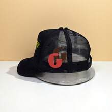 Unisex Fashionable Versatile Trucker Hat, Couple Baseball Cap, Men's Visor Hat, Women's Contrast Color Black Cap - 黑色 - 查看 6