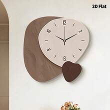 2D Asymmetric Luxury Home Decor Wall Clock, Ultra-Quiet Quartz Movement, No Ticking Sound, Silent Decorative Wall Clock Suitable For Living Room, Bedroom And Office, Fashionable Bedroom Wall Clock Decor, Unique Personalized, Ultra-Clear Time Reading, Suitable For Living Room, Bedroom, Office, Studio, Room Decoration And More.