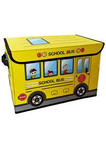 1pc Cartoon Toy Storage Box, Clothing Sorting Box, Car Pattern Cartoon Car Storage Box Can Be Folded Office Dormitory Clothing Storage Box, Waterproof And Moisture-Proof Students' Tools Snack Storage Box, Home Storage Stool Can Be Folded Storage Box ﻿ - Multicolor - View 11