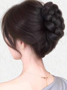 LYSW Kẹp tóc búi rối sành điệu, kẹp tóc búi tết phẳng, kẹp tóc búi rối cao, phụ kiện búi tóc bồng bềnh tự nhiên HA2798 Kẹp tóc hoa Kẹp càng cua dự tiệc Phụ kiện tóc nữ Kẹp tóc mùa hè đi biển nghỉ mát - Nhiều màu - Xem 5