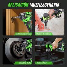 Pistola Impacto Llave Inalámbrica 1/2 600 Nm 2 Pilas 2 En 1,autonomía prolongada,alta eficiencia,luz LED integrada, - Tipo de Enchufe B USA (110-127V) - Ver 10