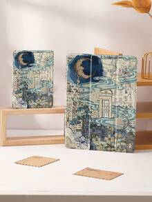 Bao da máy tính bảng tương thích với iPad Air 4/5 10.9 inch, iPad 7/8/9/10.2 inch, Họa tiết ghép ảnh Blues Dreamy City Moon Night, iPad thế hệ 10, Tương thích với Kindle Paperwhite thế hệ 12 năm 2024, Kindle (thế hệ 11) ra mắt năm 2022, Tương thích với Galaxy Tab S6 Lite 10.4 inch, Bao da có chức năng tự động ngủ/thức - Nhiều màu - Xem 9