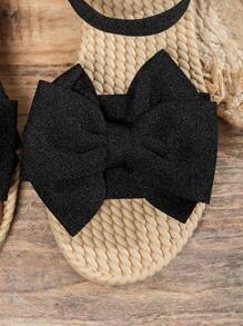 宽版蝴蝶结拖鞋，时尚户外沙滩凉鞋，防滑拖鞋，适合大码女士