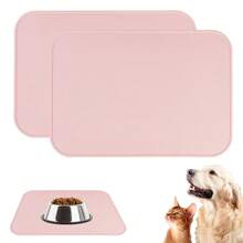 1pc Silicone Pet Mat, Anti-Spill Easy To Clean Mat, Anti-Slip Pet Food Mat, Foldable Portable Non-Slip Soft Silicone Placemat