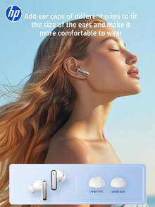 HP H23C Wireless Earbuds, Noise Cancelling Wireless Headphones, High-Definition Audio, ANC/ENC Active/Passive Noise Cancellation, Compatible With IOS And Android, Premium Gift Choice - White - View 11