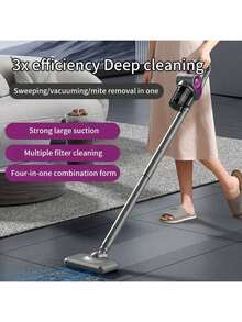 Cordless Handheld Dust Mite Vacuum Cleaner, Suitable For Car And Home, Strong Suction, 2000mAh Battery Capacity - Multicolor - View 5