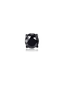 1 pièce Boucles d'oreilles clip pour hommes de couleur argent en acier inoxydable. Boucles d'oreilles clipsables pour femmes avec cubic zirconia cubique