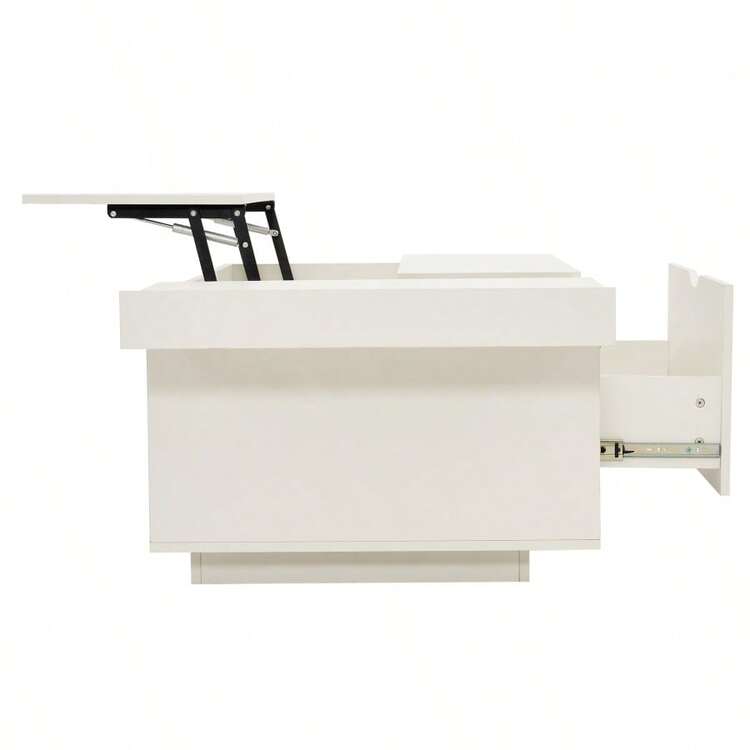 Lift Up Coffee Table Coffee Table With Drawer Wooden Tea Tables Sofa End Tables For Living Room Furniture White - White + Particle Board1 - View 8