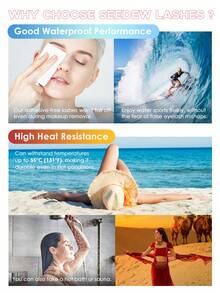 Seedew 112-126 Clusters/Box, Self-Adhesive Lower Lashes, Short Style, 0.08mm/0.10mm, J-Curl, Natural Length, 5mm/6mm/7mm/8mm, Daily Makeup, Eyelash Extension Tools, Eyelash Clusters, Individual Lashes, False Eyelashes - J - View 7