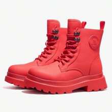 CAMEL CROWN 女士休闲鞋，秋冬时尚靴，防滑防水女靴，工作靴，高帮休闲鞋。