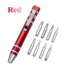 8-In-1 Multifunctional Tool Pen, Portable Screwdriver, All-In-One Technical Tool Pen With Flathead And Screwdrivers, Pocket Screwdriver, Precision Screwdriver, Cool EDC Multifunctional Small Tool, Gift For Men, Suitable For Computer, Glasses, And Daily Home Repairs - Multicolor - View 10