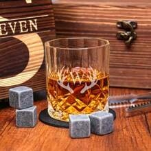 Personalized Whiskey Glass Set With Wooden Box, Whiskey Set, Groom Gift, Best Man Gift, Boyfriend Gift, Whiskey Gift For Him, Gift For Dad, Exclusive Gift For Drinking Enthusiasts, Customized Gift. - Multicolor - View 8