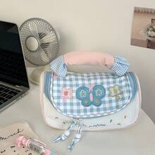 1 chiếc - Hộp bút nữ in hình hoạt hình dung tích lớn, túi đựng văn phòng phẩm đa năng dung tích lớn, có thể dùng làm túi đựng văn phòng phẩm cho bé gái, hộp bút cho học sinh tiểu học/trung học, hộp đựng đồ dùng văn phòng phẩm hoặc túi đựng đồ dùng học tập cho sinh viên đại học. - Nhiều màu - Xem 8