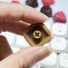 1 szt. Spersonalizowana i urocza klawiatura mechaniczna z symulacją parodii kupy, nakładki na klawisze z osią krzyżową, wysokość OEM, materiał ABS, starannie wykonany zamiennik klawisza ESC, prezent na akcesoria komputerowe DIY