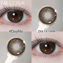 MILLCREEK MILL CREEK New 1pair Colored Contact Lenses For Eyes Grey Contacts Lenses Fashion Grey Eyes Lenses Yearly Korean Gray Contacts