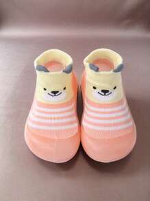 婴儿男女童防滑室内学步袜透气保暖弹力袜鞋底保护脚趾户外袜