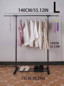 1 pieza Secadora de ropa de pie, perchero portátil sencillo para interiores/balcón para el hogar, dormitorio de estudiantes