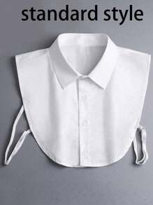 1/2件装女士时尚配饰，简约可拆卸领子，假衬衫领，圣诞节连衣裙装饰