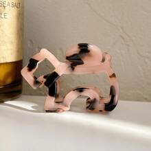 Pinza para el cabello de acetato con forma de garra de cachorro, pasador para el cabello, accesorio de peinado de recogido parcial de alta gama para mujeres