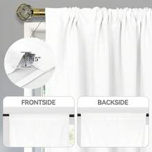 1 件，Sweet Home 创意花卉图案数码印花厨房窗帘，带杆袋顶部，涤纶面料，防褪色高清打印，视觉装饰，低维护咖啡窗帘，适用于家庭隔断、厨房、书房或家庭办公室厨房装饰 - 彩色 - 查看 6