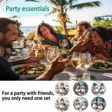 1 set/4 buc/6 buc/300 buc suporturi de pahare cu model de fulg de zăpadă de iarnă, suporturi de pahare cu noroi de diatomee, suporturi de pahare pentru cafea, decorațiuni multi-ocazie pentru casă și restaurant, cadouri zilnice, decorațiuni de masă, decorațiuni zilnice, decorațiuni pentru petreceri tematice