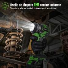 Pistola Impacto Llave Inalámbrica 1/2 600 Nm 2 Pilas 2 En 1,autonomía prolongada,alta eficiencia,luz LED integrada, - Tipo de Enchufe B USA (110-127V) - Ver 6