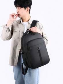 防水男士商务旅行背包百搭大学生男生书包多功能大容量休闲背包