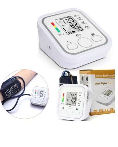 Baumanómetro Tensiómetro Digital de Brazo Automático para Medición de Presión Arterial (no es parlante)
