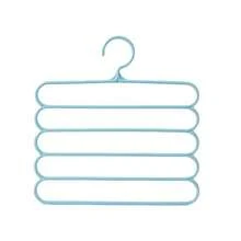 3件/1件5层塑料挂衣架，多功能裤子/围巾/领带衣架，防滑晾衣架，节省衣柜空间 - 彩色 - 查看 8