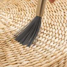 1pc Stainless Steel Long Handle Hanging Cleaning Brush - Durable, No Power Needed, Suitable For Living Room, Bedroom, Bathroom, Kitchen And Furniture, Light Blue Design With Metal Bristles, Ceiling Fan Cleaner | Ergonomic Handle | No Power Required, Scrubbing Brush For Cleaning